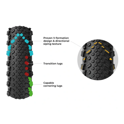 Pneu VITTORIA TERRENO T50 MIXED Gravel Endurance 700c Tubeless Ready Flexível Preto
