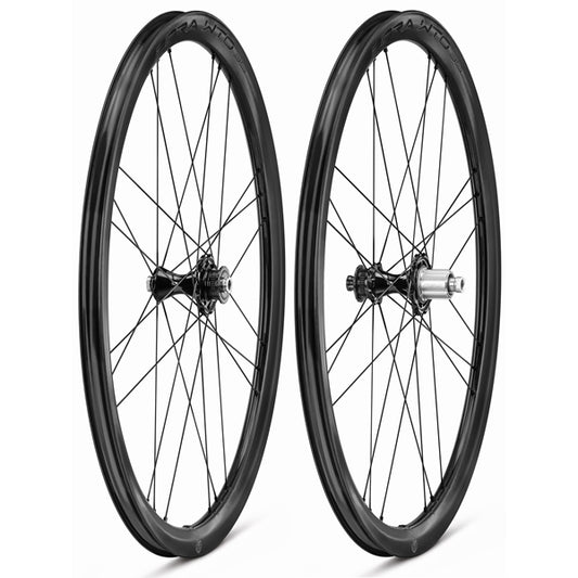 Par de rodas CAMPAGNOLO BORA WTO 35 C23 DISC com pneus (Center Lock)