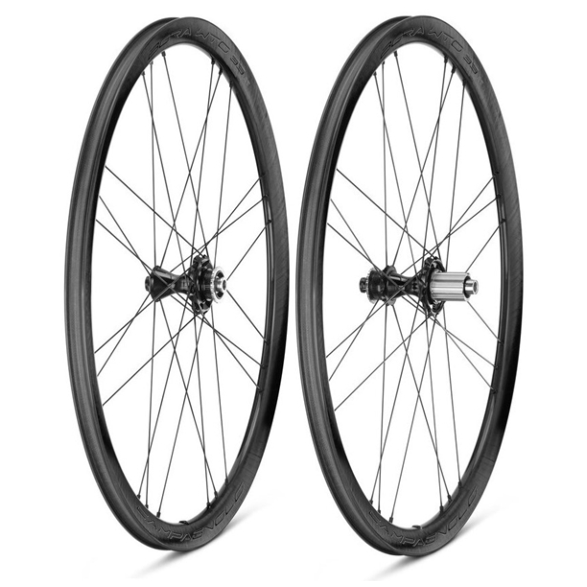 Par de rodas CAMPAGNOLO BORA WTO 33 DISC para pneus (Center Lock)