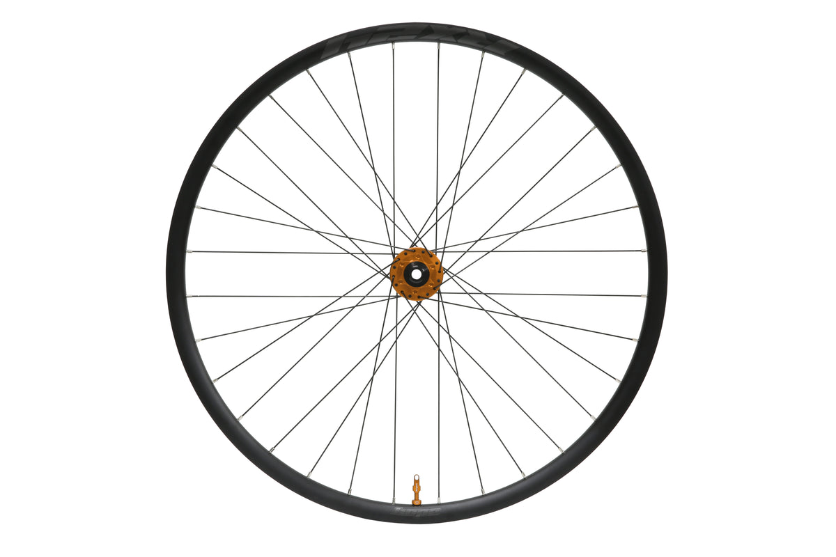 Roda dianteira HOPE RX24 700C em alumínio, cubo Pro 5 laranja