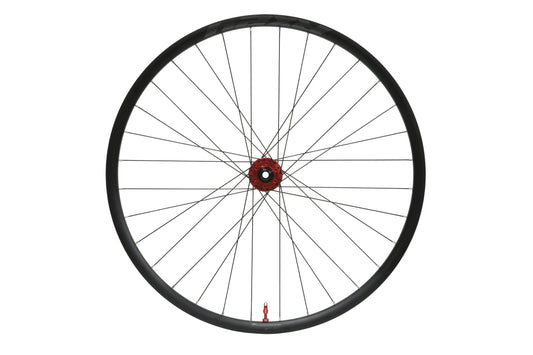Roda dianteira HOPE RX24 700C em alumínio, cubo Pro 5 vermelho
