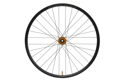 Roda dianteira HOPE RX24 700C em alumínio, cubo Pro 5 laranja