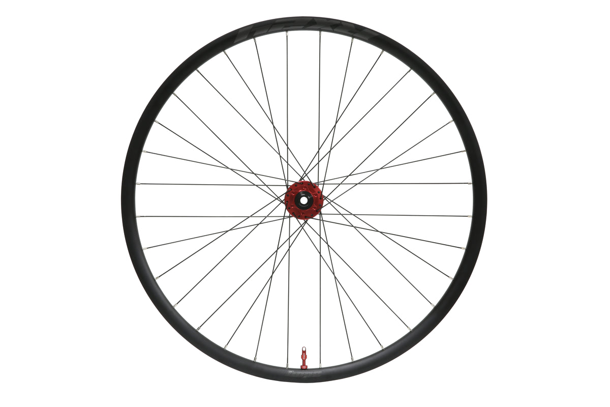 Roda dianteira HOPE RX24 700C em alumínio, cubo Pro 5 vermelho