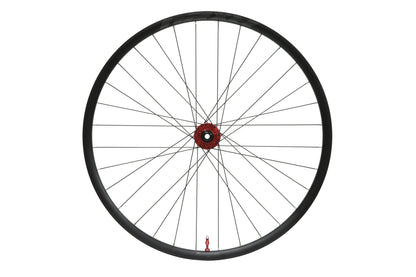 Roda dianteira HOPE RX24 700C em alumínio, cubo Pro 5 vermelho