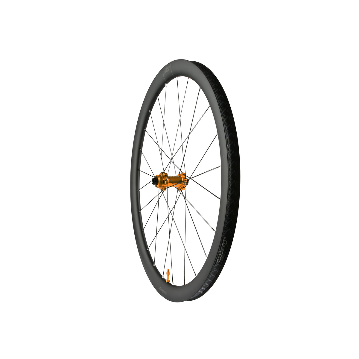 Roda dianteira HOPE RX40 700C em carbono, cubo Pro 5 laranja
