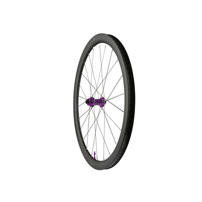 Roda dianteira HOPE RX40 700C em carbono, cubo Pro 5 violeta
