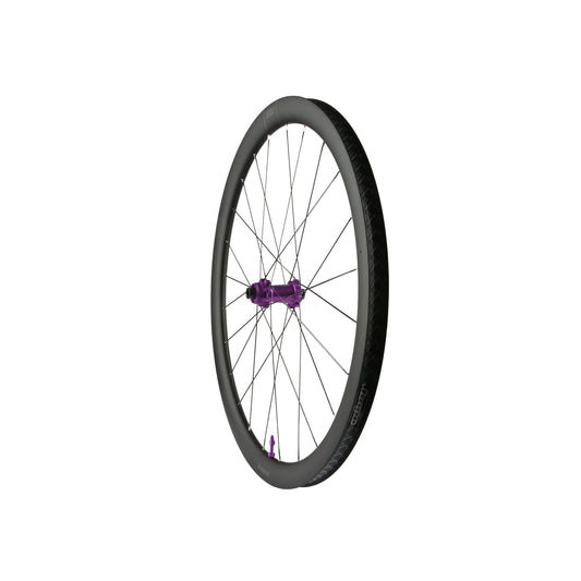 Roda dianteira HOPE RX40 700C em carbono, cubo Pro 5 violeta