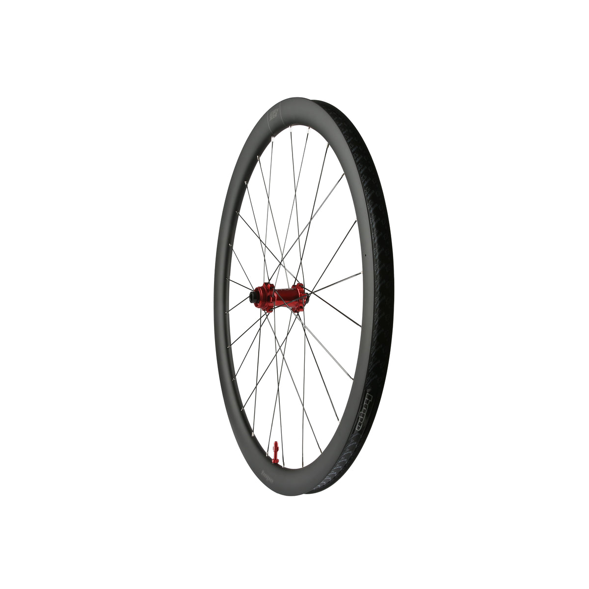 Roda dianteira HOPE RX40 700C em carbono, cubo Pro 5 vermelho