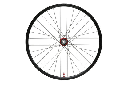 Roda traseira HOPE RX24 700C em alumínio, cubo Pro 5 vermelho