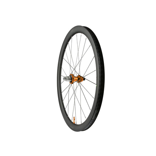 Roda traseira HOPE RX40 700C em carbono, cubo Pro 5 laranja