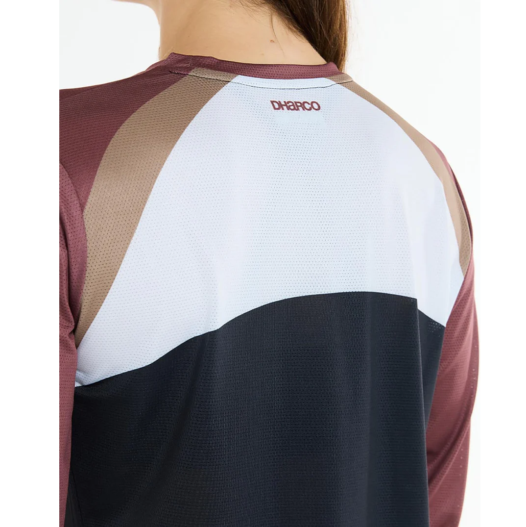 Camisola de manga comprida DHARCO RACE LOTUS para mulher Preto/Bronze