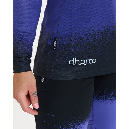 Camisola DHARCO RACE ULTRA VIOLET Mangas Compridas Feminina Preto/Violeta