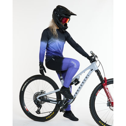 Camisola DHARCO RACE ULTRA VIOLET Mangas Compridas Feminina Preto/Violeta