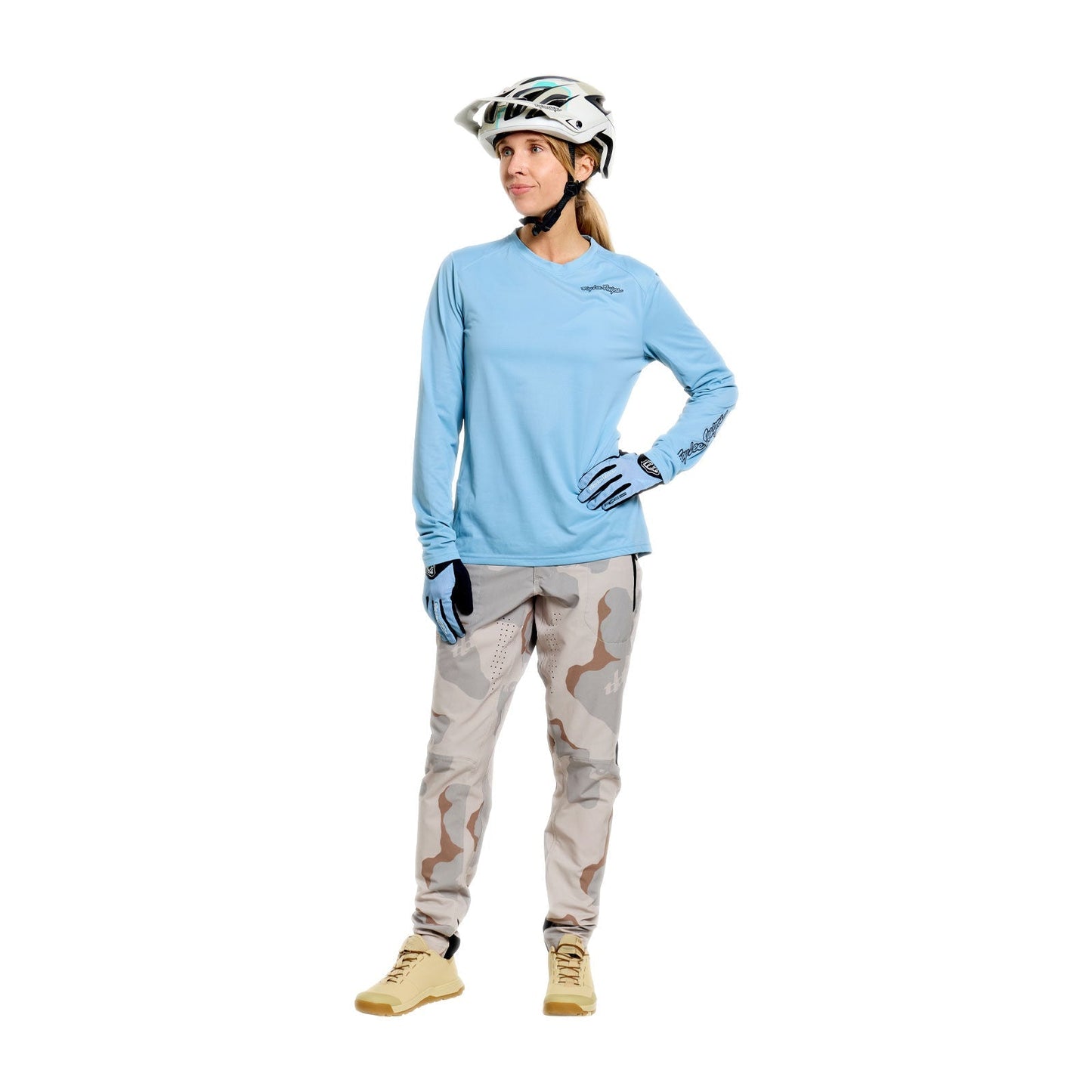 TROY LEE DESIGNS LILIUM PRO Camisola de manga comprida para senhora Azul