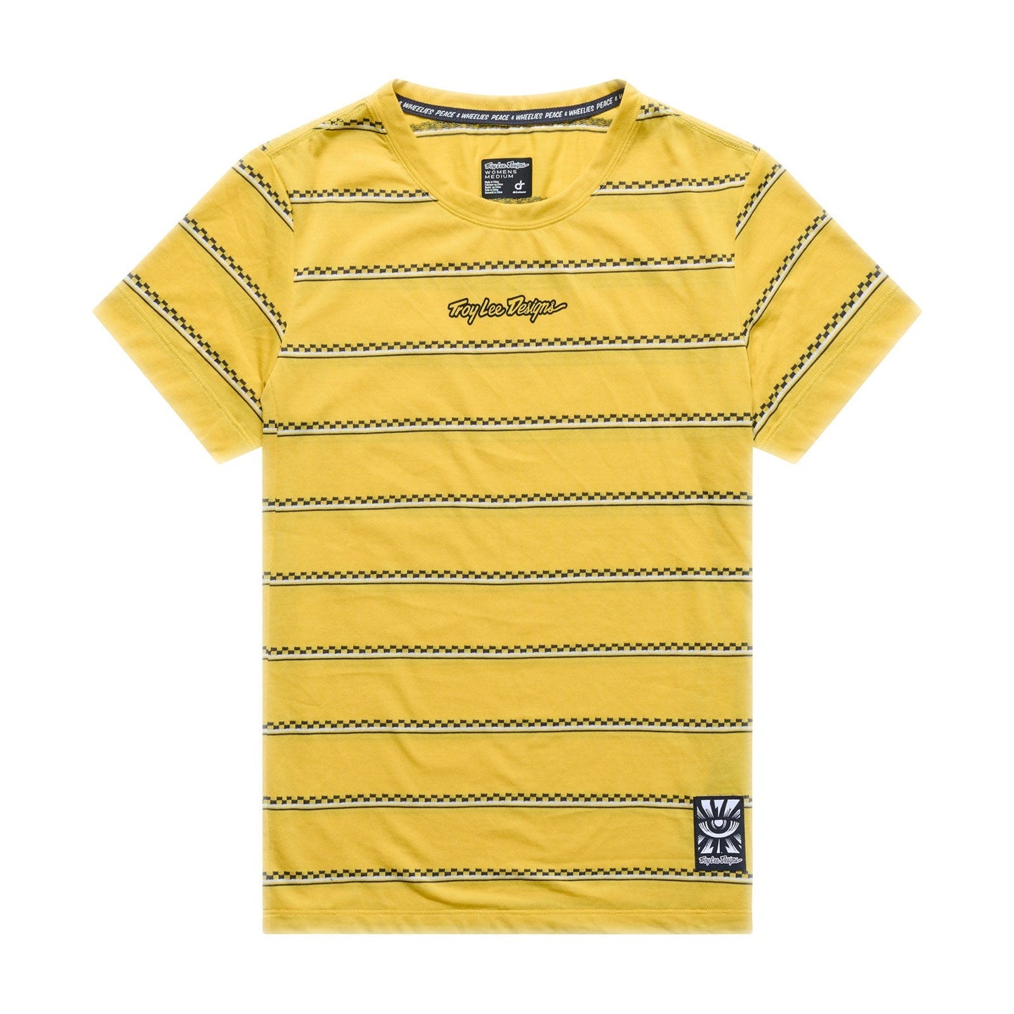 TROY LEE DESIGNS LILIUM RIDE CHECKED OUT Camisola de manga curta para senhora Amarelo