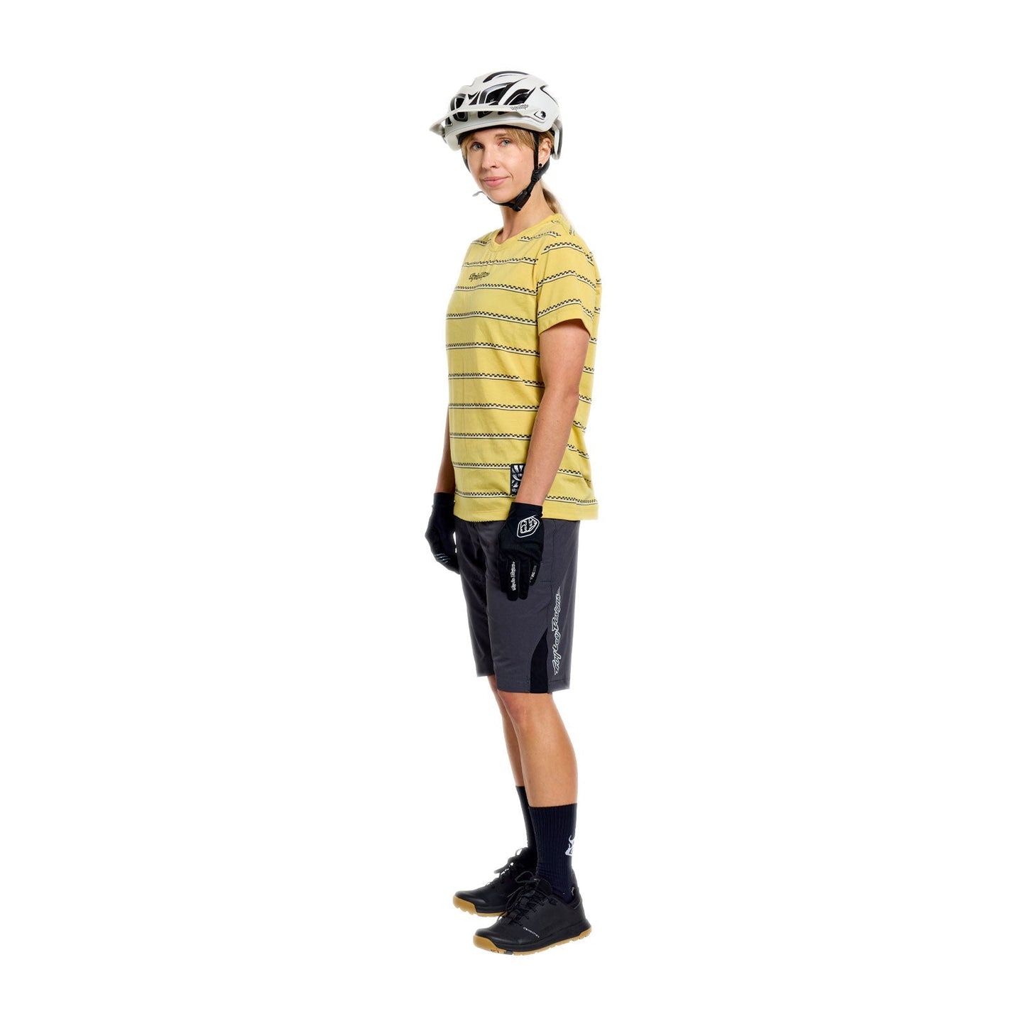TROY LEE DESIGNS LILIUM RIDE CHECKED OUT Camisola de manga curta para senhora Amarelo