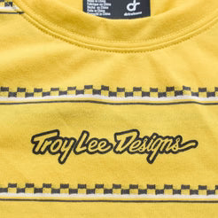 TROY LEE DESIGNS LILIUM RIDE CHECKED OUT Camisola de manga curta para senhora Amarelo