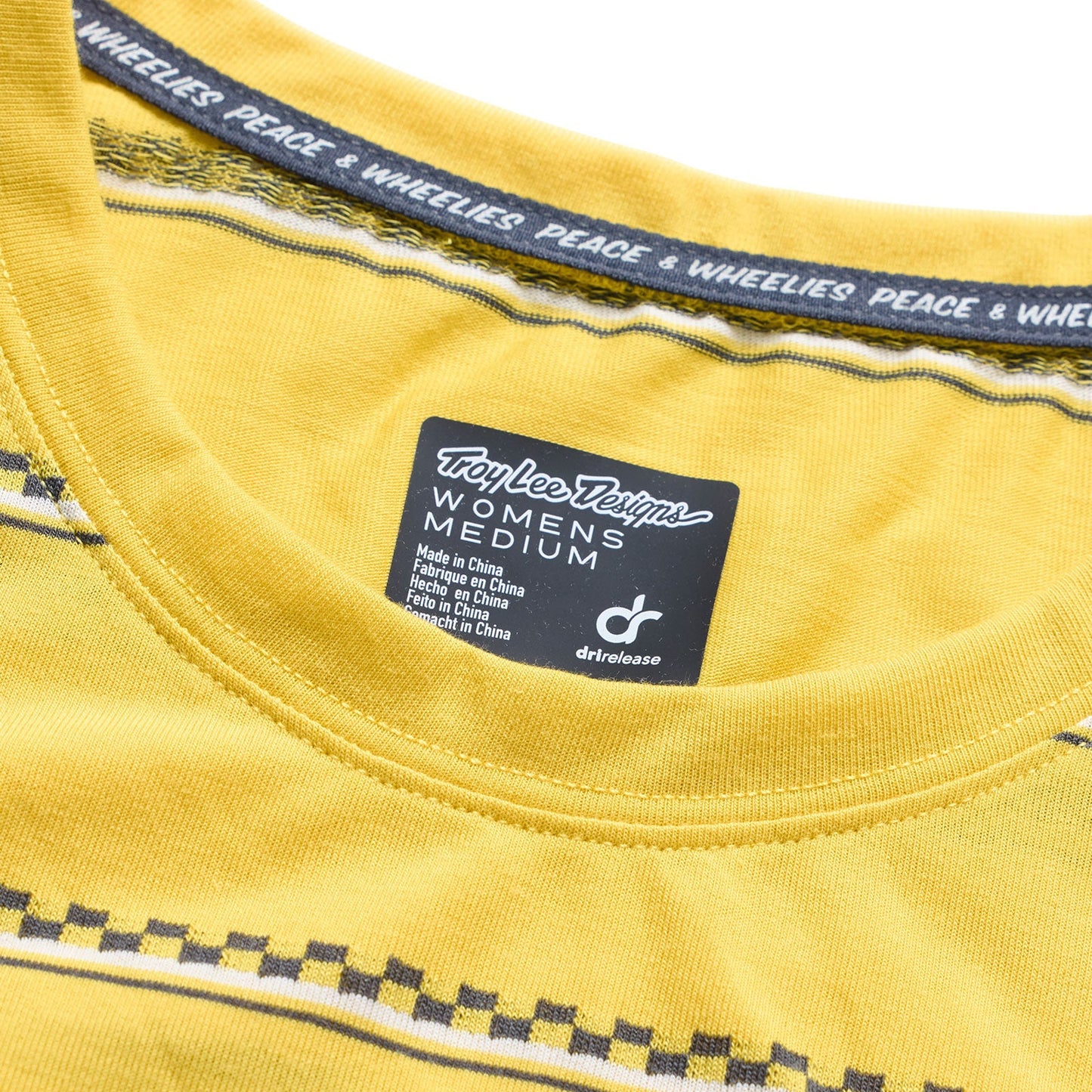 TROY LEE DESIGNS LILIUM RIDE CHECKED OUT Camisola de manga curta para senhora Amarelo