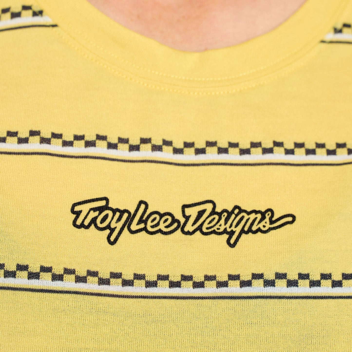 TROY LEE DESIGNS LILIUM RIDE CHECKED OUT Camisola de manga curta para senhora Amarelo