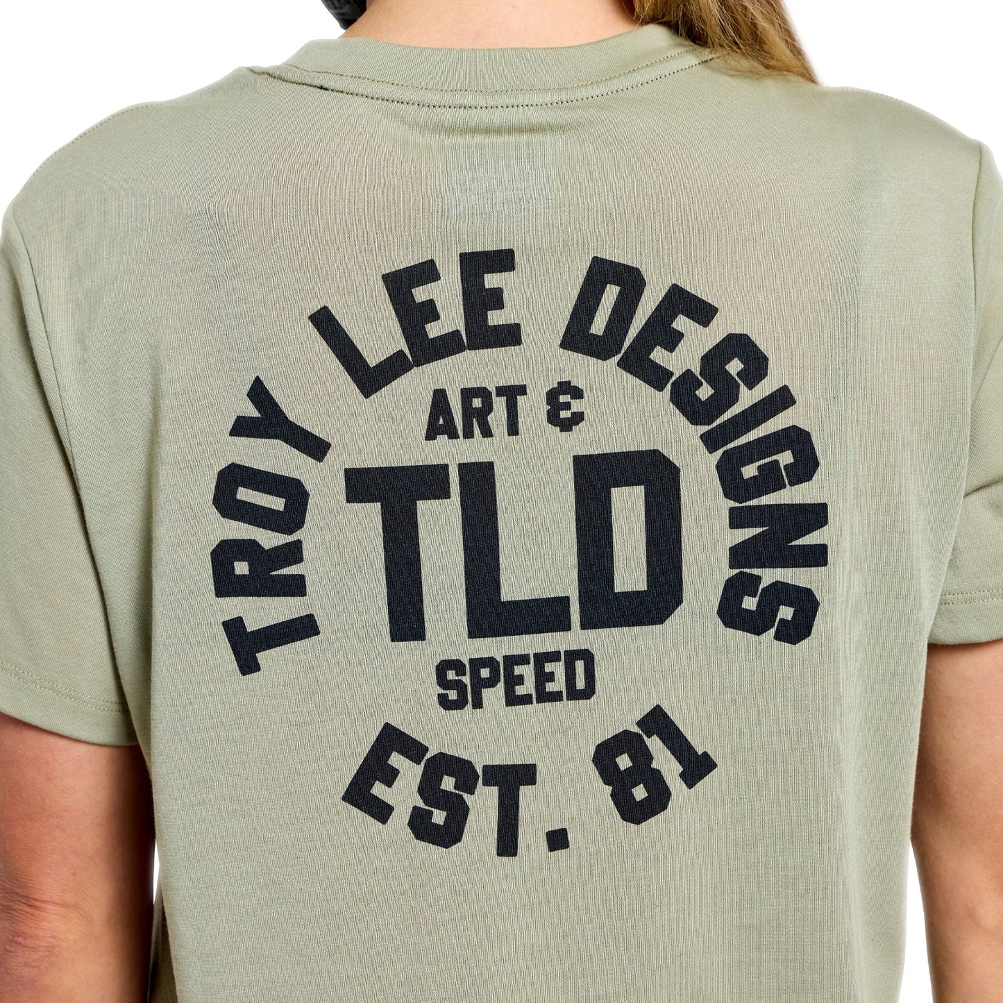 TROY LEE DESIGNS LILIUM RIDE STAMPS Camisola de manga curta para mulher Sage