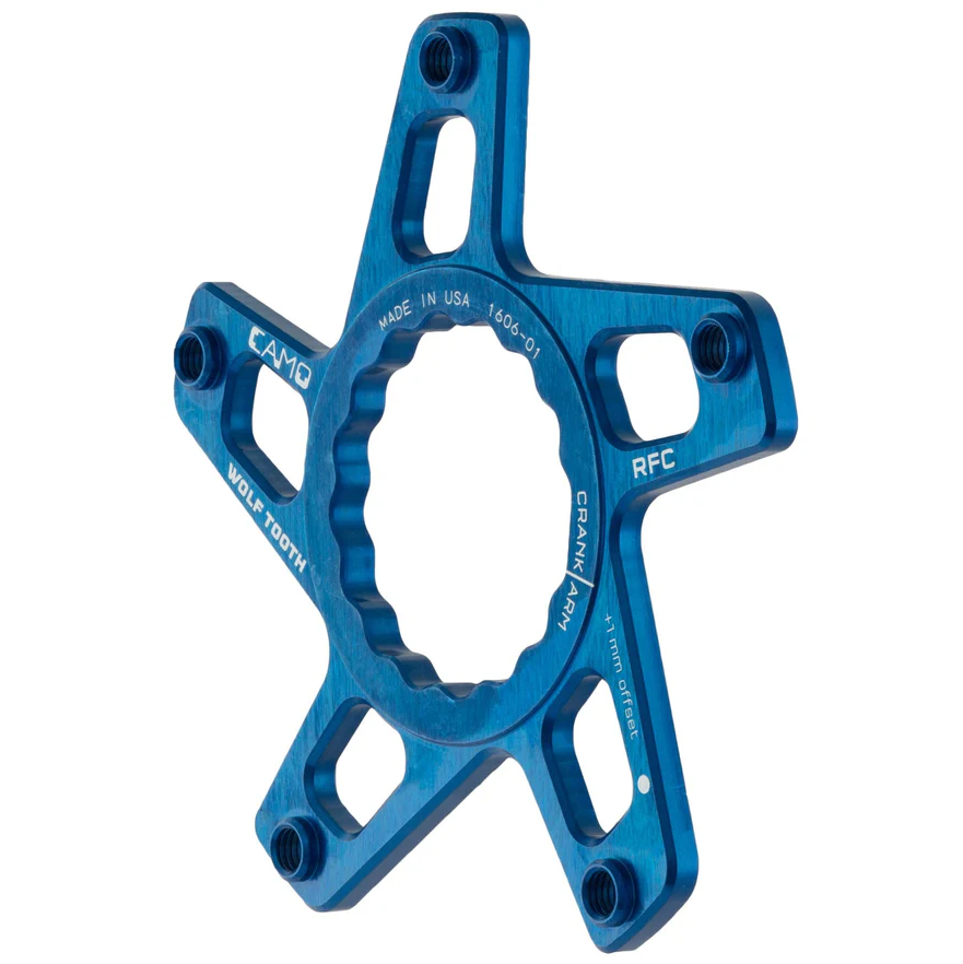 WOLF TOOTH CAMO Raceface Cinch Diret Mount Offset 2mm Estrela da pedaleira azul