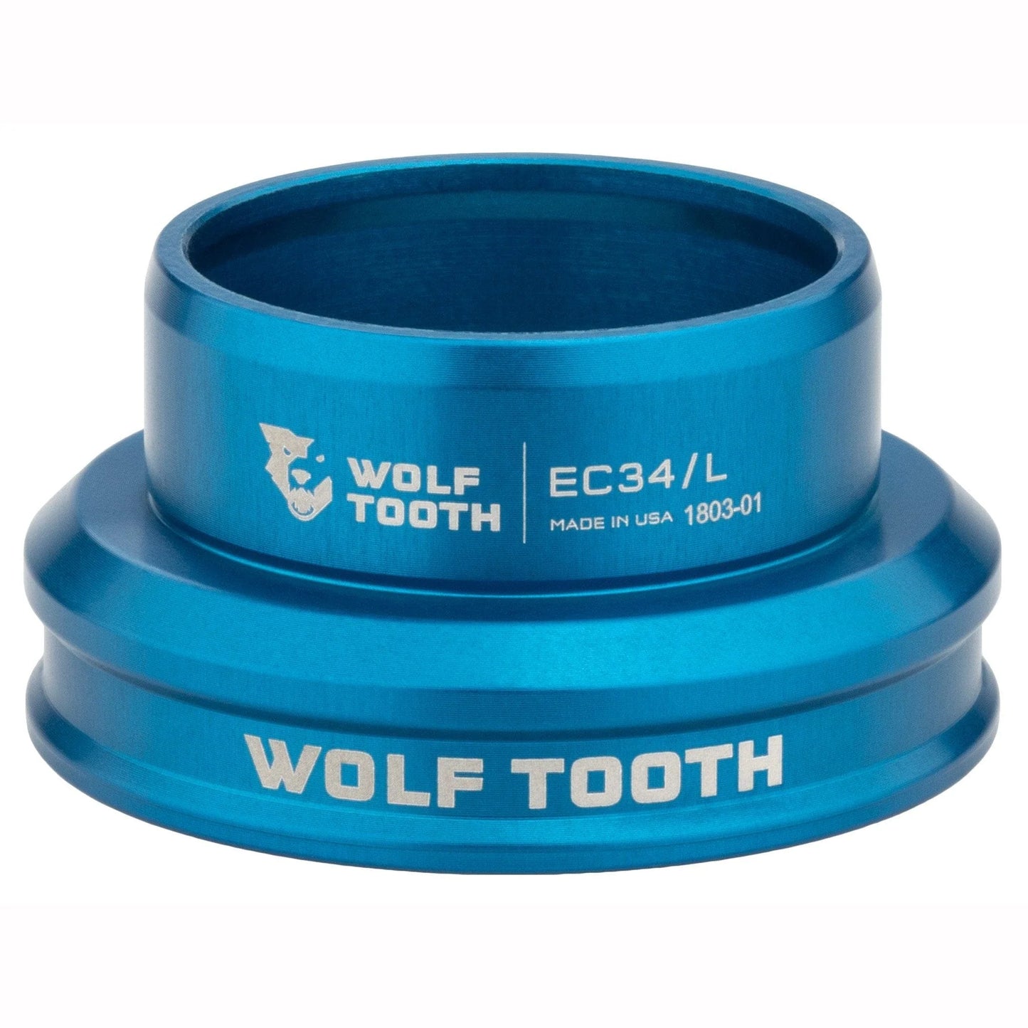 Caixa de direção baixa para conjunto de direção externo WOLF TOOTH PREMIUM 1"1/8 EC34 Azul