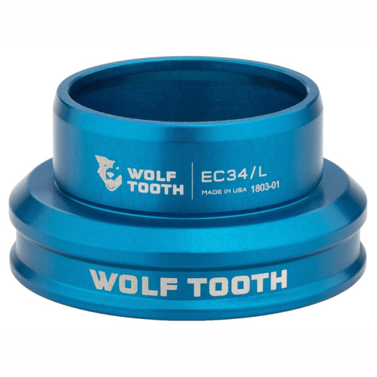 Caixa de direção baixa para conjunto de direção externo WOLF TOOTH PREMIUM 1"1/8 EC34 Azul