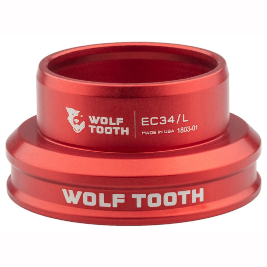 Caixa de direção baixa para conjunto de direção externo WOLF TOOTH PREMIUM 1"1/8 EC34 Vermelho