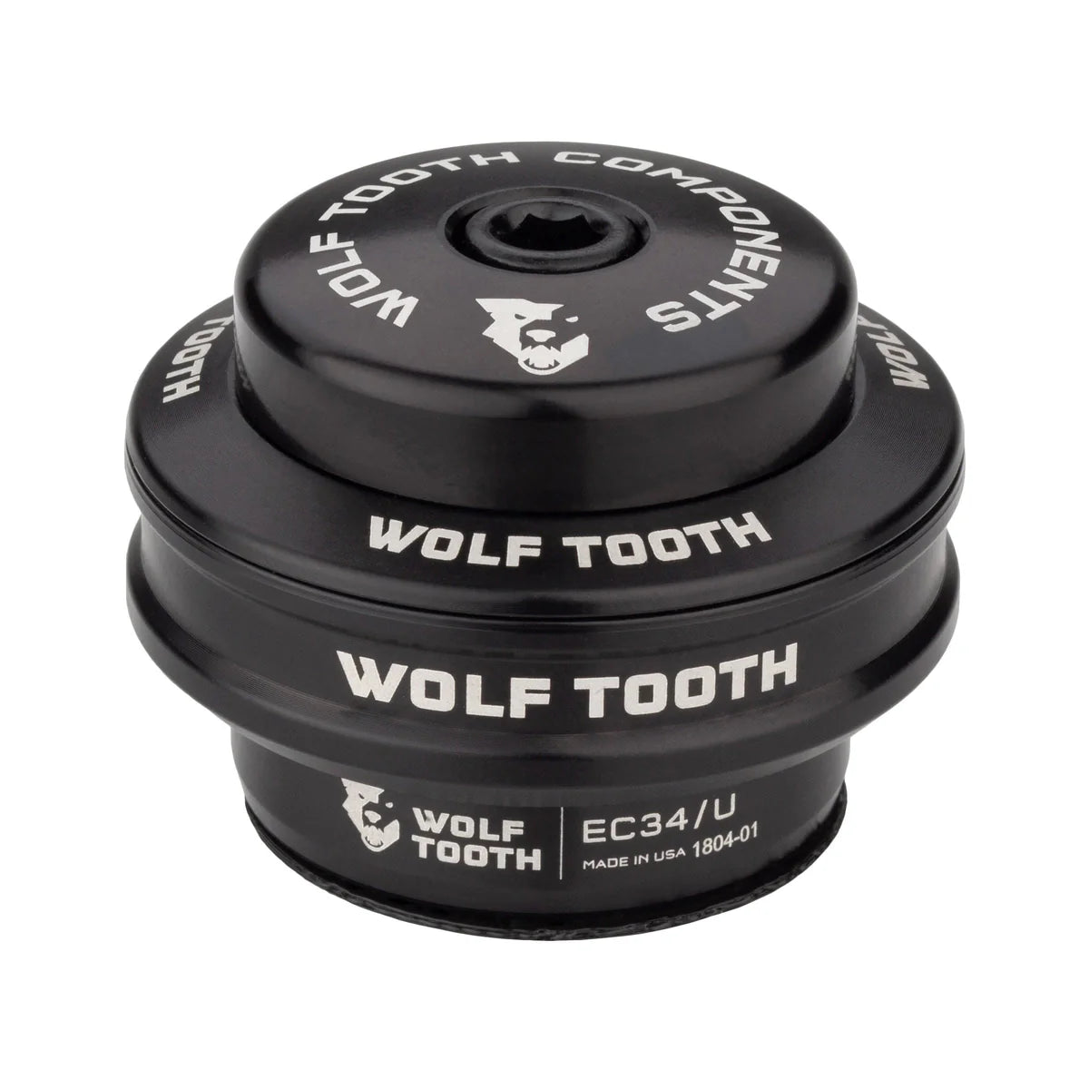 Taça Superior para Jogo de Direção Externo WOLF TOOTH PREMIUM 1"1/8 EC34 Stack 16 mm Preto