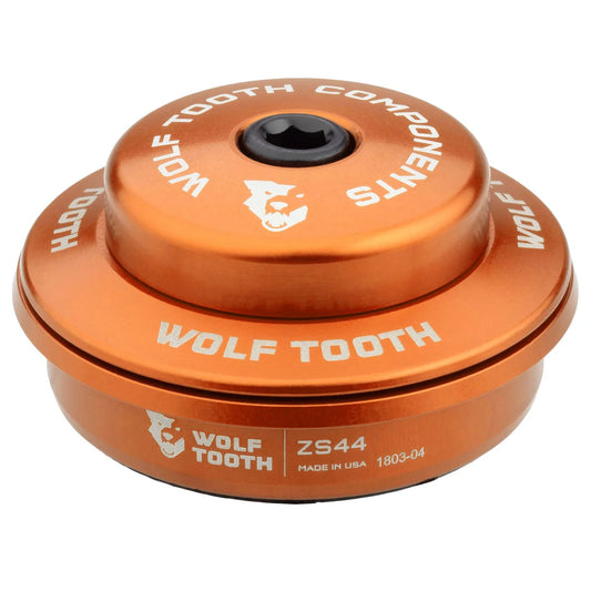 Caixa de direção alta para conjunto de direção semi-integrado WOLF TOOTH PREMIUM 1"1/8 ZS44 Stack 6 mm Laranja