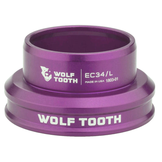 Caixa de direção baixa para conjunto de direção externo WOLF TOOTH PREMIUM 1"1/8 EC34 Roxo
