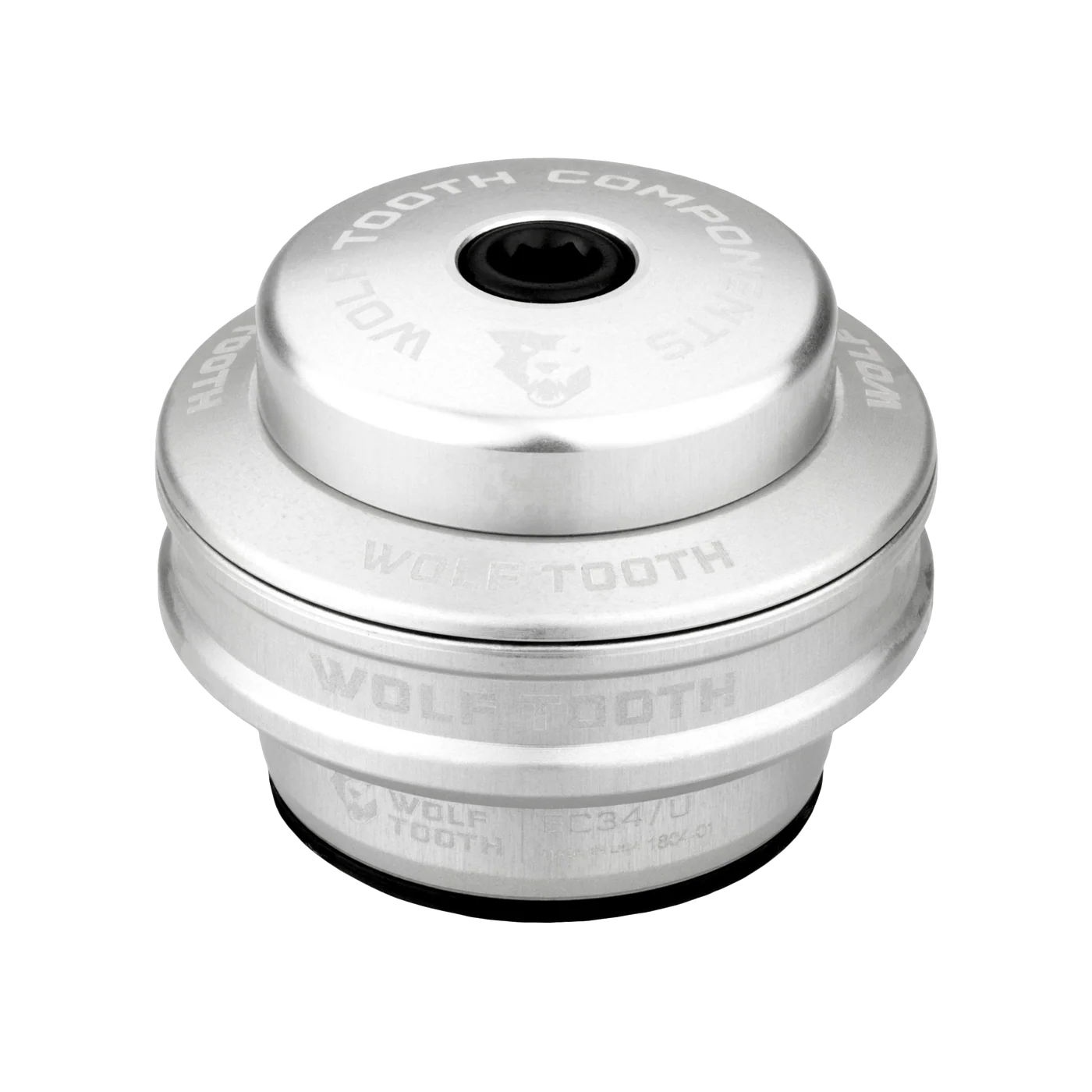 Caixa de direção alta para conjunto de direção externo WOLF TOOTH PERFORMANCE 1"1/8 EC34 Stack 16 mm Prateado