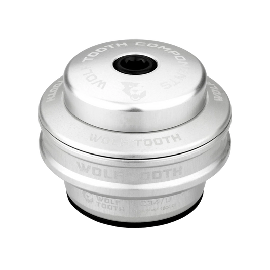 Caixa de direção alta para conjunto de direção externo WOLF TOOTH PERFORMANCE 1"1/8 EC34 Stack 16 mm Prateado