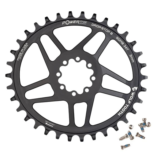 Mono Oval WOLF TOOTH 12V SRAM Diret Mount 8 bolt chainring Offset 3mm