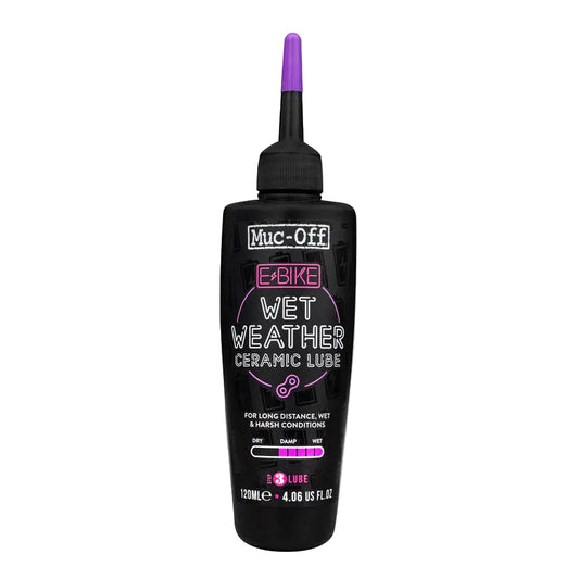 MUC-OFF E-BIKE WET WEATHER Lubrificante de corrente húmida (120 ml)