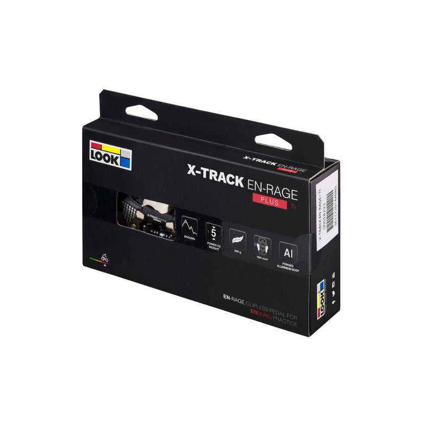 Pedais LOOK X-TRACK EN-RAGE PLUS Titanium SPD pretos