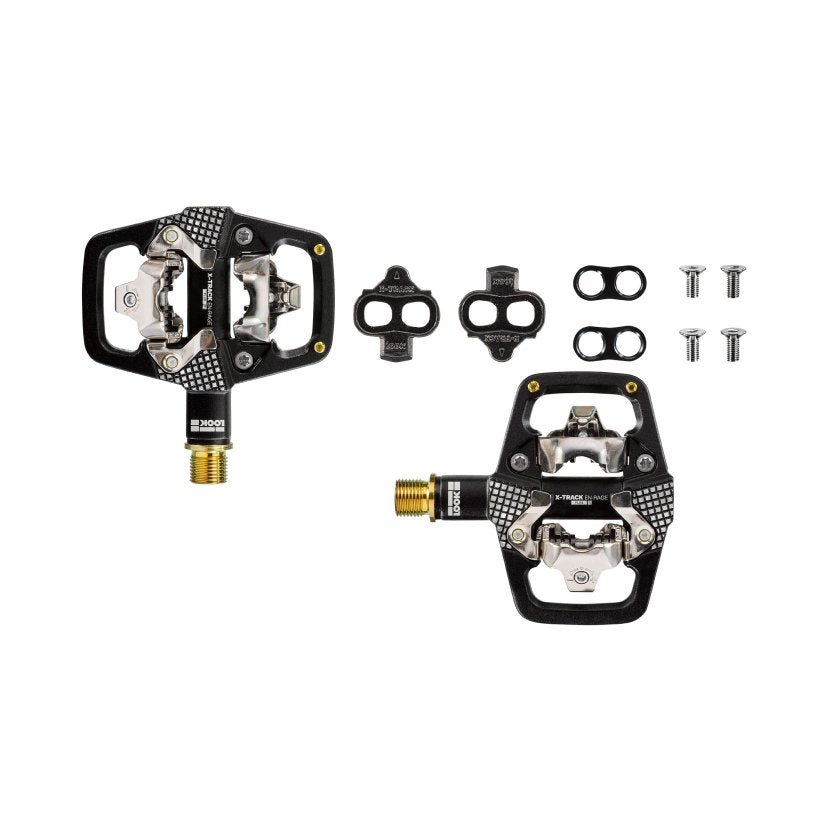 Pedais LOOK X-TRACK EN-RAGE PLUS Titanium SPD pretos