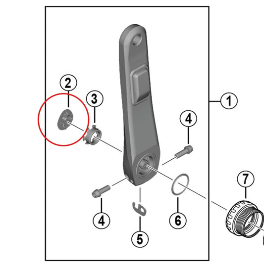 Cobertura da pedaleira SHIMANO para pedaleira FC-R8100-P