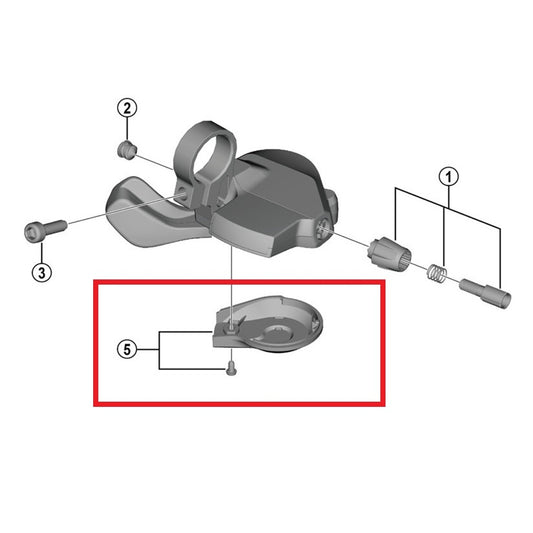 Tampa da alavanca esquerda da SHIMANO U4000