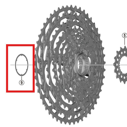 Cassete com espaçador fino SHIMANO CS-M9100