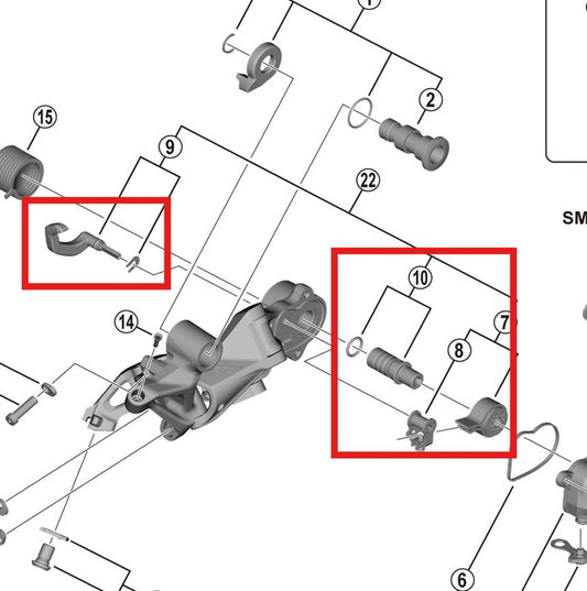 Kit de estabilizador de gaiola SHIMANO RD-M9120-SGS
