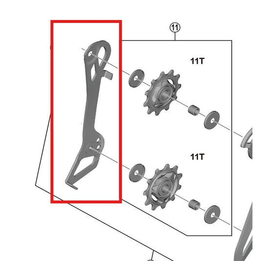 Caixa do desviador traseiro interno SHIMANO RD-R7150