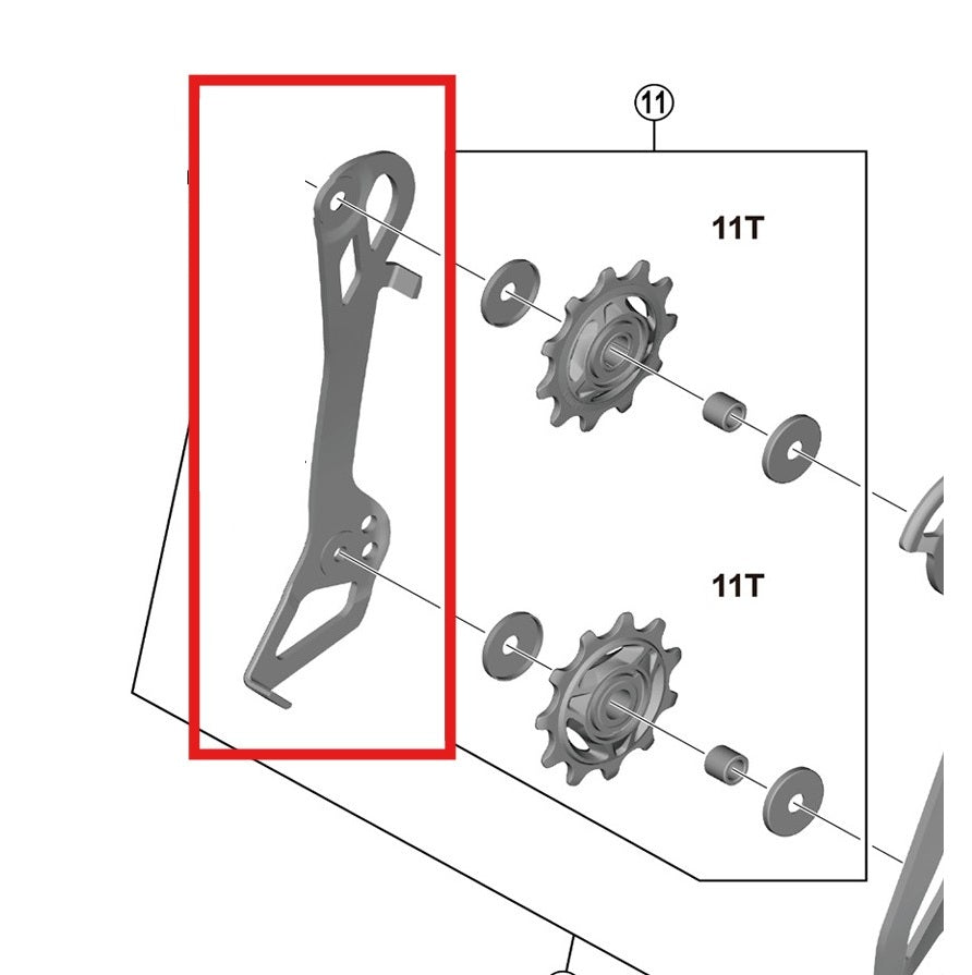 Caixa do desviador traseiro interno SHIMANO RD-R7150