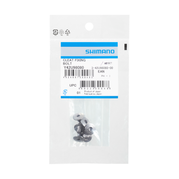 Parafuso de calcanhar SHIMANO M5x8mm/6Pcs SPD-SL