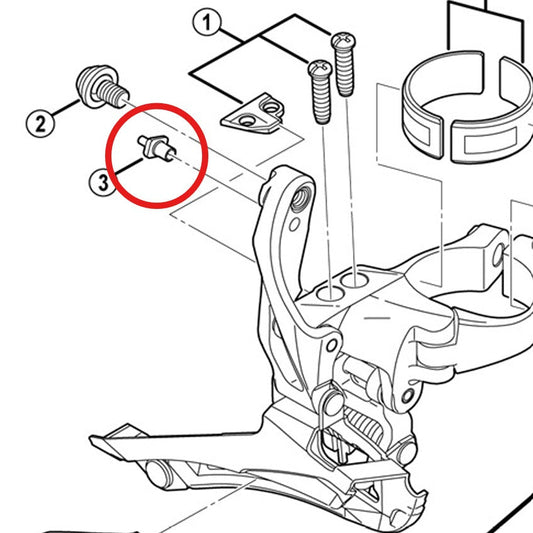 Guia de cabos para desviador dianteiro SHIMANO FD-6800/5800/4700/U5000