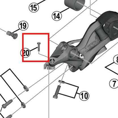 Tampa com Lingueta SHIMANO RD-M9000