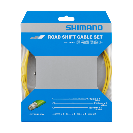 SHIMANO OT-SP41 Optislick Kit de cabo e caixa de desviador Amarelo