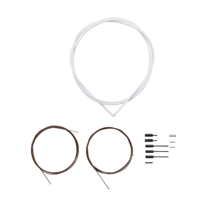 Kit de Cabos e Bainhas de Desviador SHIMANO DURA-ACE 9000 Polímero Branco