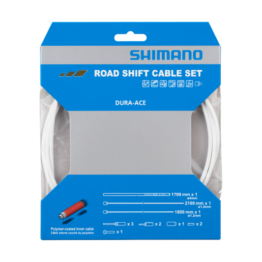 Kit de cabos e mangueiras para desviador SHIMANO DURA-ACE 9000 Polymer White