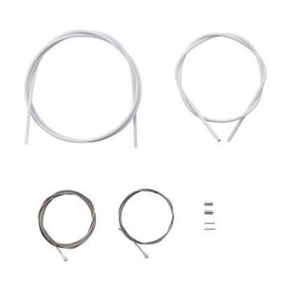 Kit de Cabos e Bainhas de Travão SHIMANO PTFE Branco